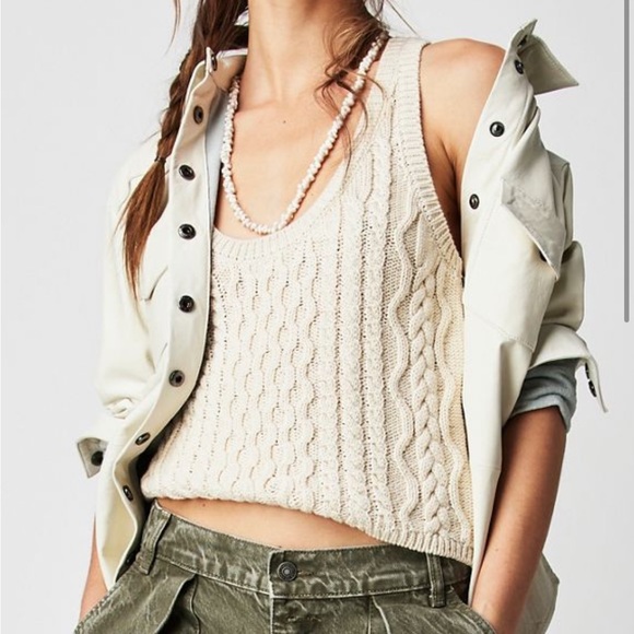 Free People High Tide Cable Tank
Retail $78 - Picture 4 of 4